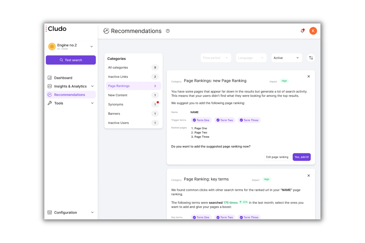 Actionable recs (2)